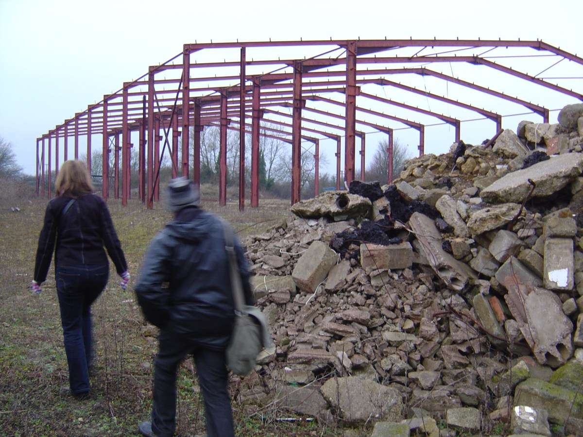 Leaving the building